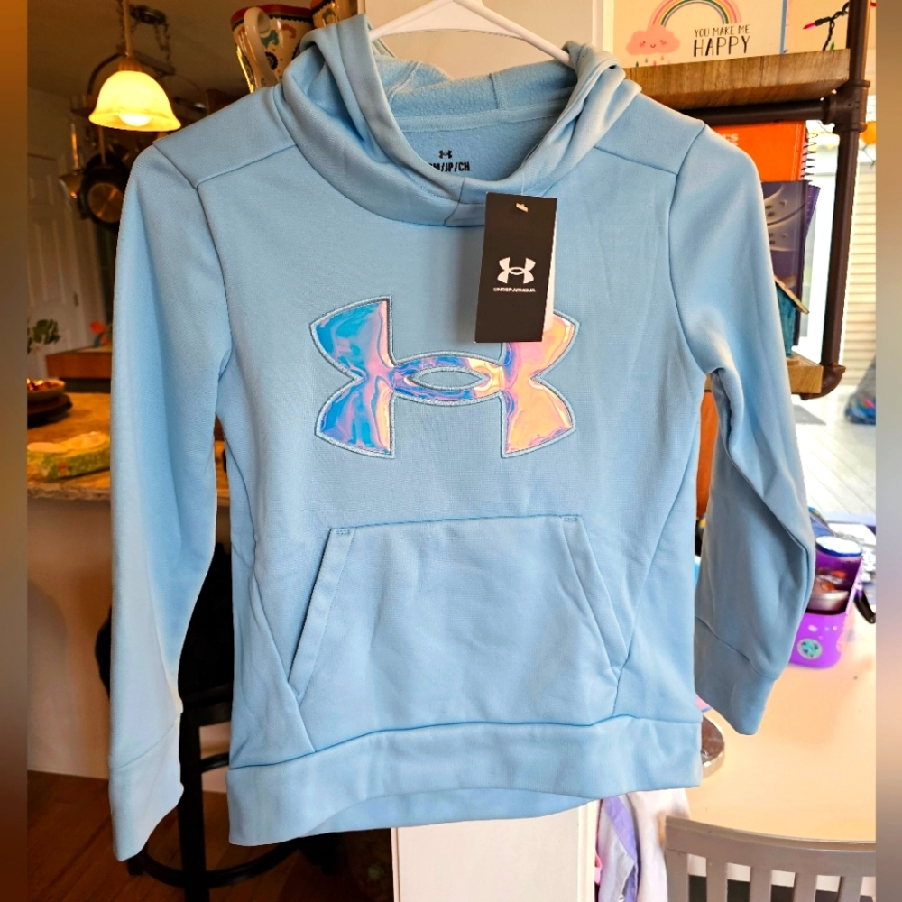 NWT blue Under armour fleece hoodie